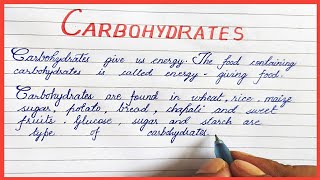 What is CarbohydratesDefinition of carbohydrates in English [upl. by Elsy139]