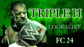 EA FC 24 pro clubs triple h face creation wwe  look alike [upl. by Pepita]