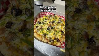 HOMEMADE RED STRIPE BEER JERK PORK pizza [upl. by Oinoitna]