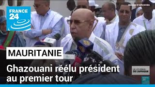 Mauritanie  Mohamed Ould Cheikh El Ghazouani réélu président au premier tour • FRANCE 24 [upl. by Aleusnoc]