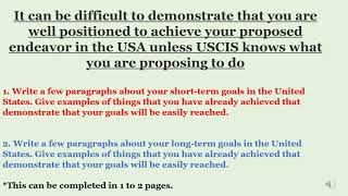 Solidify 🪨your proposed endeavor with a written future plan 🖥️ for your EB2 NIW immigration case [upl. by Ahsemac]