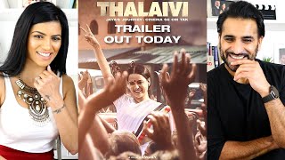 THALAIVI Official Trailer REACTION  Kangana Ranaut  Arvind Swamy  Vijay [upl. by Solhcin]