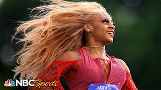 Sha’Carri Richardsons DOMINANT close delivers NYC womens 200m crown  NBC Sports [upl. by Leff]