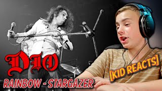 Who is Dio Rainbow  Stargazer Gen Alpha Kid Reacts to Ronnie James Dio musicreaction dio [upl. by Eiggam734]