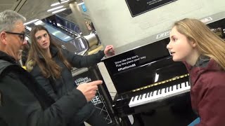 Teenage Girl Is Awed By Boogie Woogie Piano [upl. by Verena]