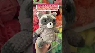 Cómo tejer amigurumis con forma de mapache amigurumis crochet manualidades hechoamano [upl. by Nilyak]