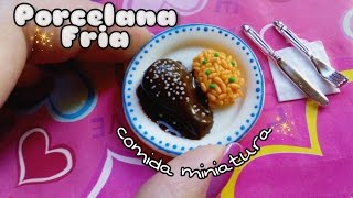 Comida Miniatura🍗🍴 mole mexicanofake food PORCELANA FRIA [upl. by Marjana]