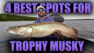 4 of the Best Musky Spots Musky Locations [upl. by Saffren]