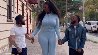 Tall Women 52  Two Short kings Dating one Tall woman ♀  Funny compilation [upl. by Navap156]