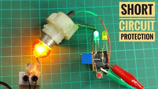 Short Circuit Protection  Using 12v Relay  BC 547 Transistor bc547 relay [upl. by Tekcirc]