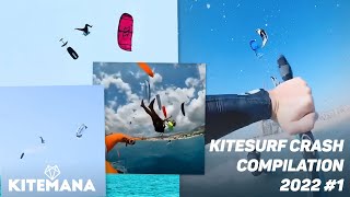 Kitemana Kitesurf Crash Compilation  Best Kitesurfing CRASHES of 2022 1 [upl. by Trudnak328]