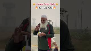 Unique Tape Style 60 year old 🔥🤯🏏 tapeballcricket cricketlover viral [upl. by Genevieve107]