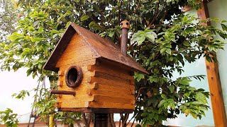 Casinha de passarinho  passo a passo  Bird House [upl. by Munsey]