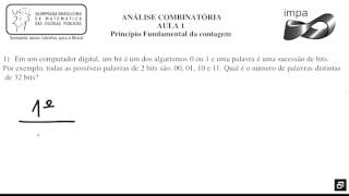 Exercícios Resolvidos  Princípio Fundamental da Contagem  Exercício 1  Básico [upl. by Carlynn]