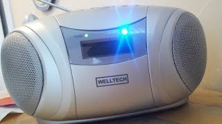 Welltech 40109 CD  Mp3  Radio from LiDL [upl. by Kroll]