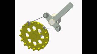 Ratchet mechanism of pin gear 2 [upl. by Anotyad]