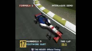 Formula 1 Psygnosis  PS1  SCPH1001  Mfg July 1995  SVideo  Attract Mode [upl. by Nyra10]