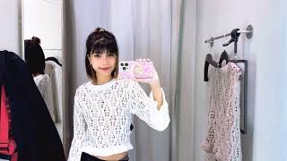 Try On Haul 2024Revealing See through Clothing [upl. by Aical]