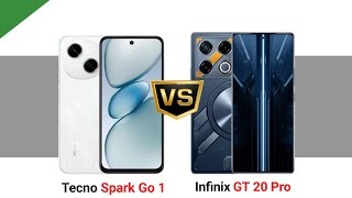 Tecno Spark Go 1 vs Infinix GT 20 Pro [upl. by Photima]