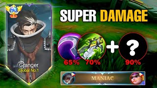 GRANGER NEW SUPER DAMAGE BUILD 2024 IS SO BROKEN GRANGER NEW BEST BUILD amp EMBLEM SET 2024MLBB [upl. by Llednav]