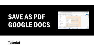 How to Save Google Doc as Pdf [upl. by Larianna78]