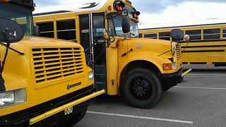 Retired Buses  Cabell County Schools West Virginia December 2017 [upl. by Grefe]