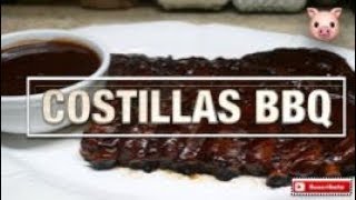 COSTILLAS DE CERDO AL HORNOCOSTILLAS BBQ AL HORNO [upl. by Dorinda]