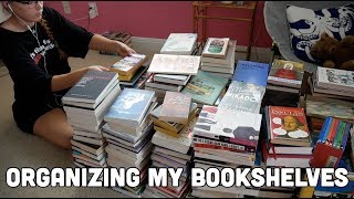 Organizing My Bookshelves  Vlog [upl. by Sida]