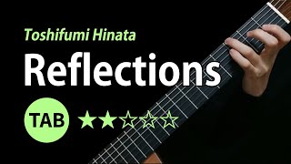 Reflections Toshifumi Hinata  Tab amp Lesson [upl. by Narat325]