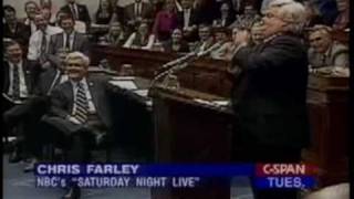 Chris Farley impersonates Newt Gingrich [upl. by Haibot355]