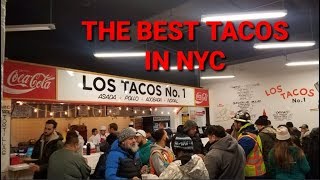 The Best Tacos in NYC  Los Tacos No 1  Times Square NYC [upl. by Tjaden]