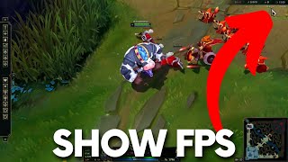 How to Show FPS in League of Legends  See FPS in LOL lolguide [upl. by Champagne]