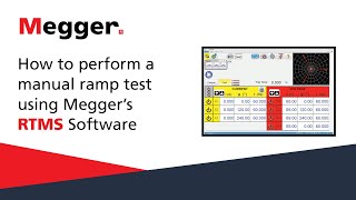 How to perform a manual ramp test using Meggers Relay Test Management Software and a SMRT Test Set [upl. by Hennessey]