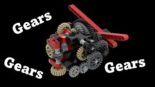 A 3HandClockwork in Lego Technic [upl. by Atinuhs479]