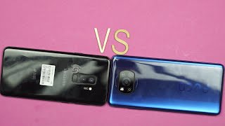 Samsung Galaxy S9 Plus VS POCO X3 NFC [upl. by Peter565]