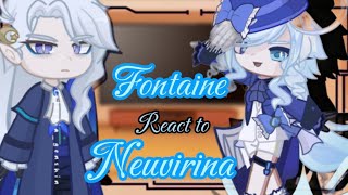 Fontaine react to Neuvillette amp Furina ‖Neuvirina ‖Genshin impact ‖ Full part‖ AU [upl. by Aneehsat72]