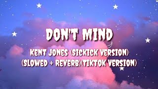 Dont Mind Slowed  Reverb  Lyric Sickick Version  Kent Jones [upl. by Libbi]