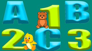 Abc amp 123 Learning Videos  Preschool Learning Videos for 3 year Olds  Number Song amp Abc song [upl. by Attegroeg]