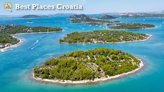 De mooiste plekken in Kroatië  Best places to visit in Croatia Drone video [upl. by Sanfourd]