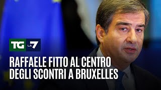 Raffaele Fitto al centro degli scontri a Bruxelles [upl. by Goltz]