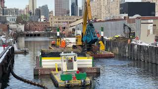 Gowanus canal dredging continues Brooklyn New York 21021 [upl. by Jea931]