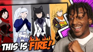 So I REACTED to All RWBY Trailers IT WAS CRAZY [upl. by Kinsler305]