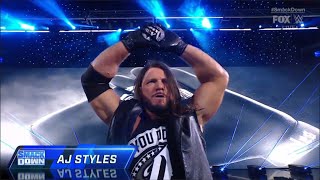 AJ Styles New Theme Song Entrance  WWE SmackDown April 12 2024 [upl. by Ahsietal996]