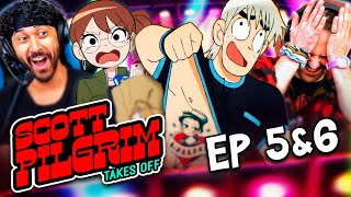 SCOTT PILGRIM TAKES OFF Episode 5 amp 6 REACTION Netflix Anime Series  1x5 amp 1x6 Breakdown amp Review [upl. by Kilroy]