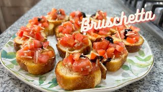 BRUSCHETTA aperitivo rápido y fácil  ALE DE NAVA [upl. by Stovall4]