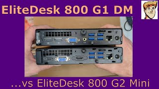 HP EliteDesk 800 G1 DMMini vs G2 Mini [upl. by Arahat]