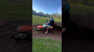 KLX 110 vs crf 125 farm bike testing new field track 👊✊💨 pitbikes klx110 crf125 minibike [upl. by Ahseinad]