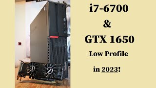 GTX 1650 amp i76700 SFF Gaming in 2023 ThinkCentre M900 Upgrades w 210W Power Supply [upl. by Rento889]