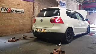 Vw golf mk5 gti pops bang crackle flame remap [upl. by Zipah]