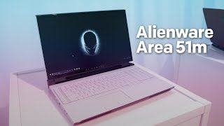 Alienware Area 51m Handson Most Powerful Gaming Laptop [upl. by Laban]